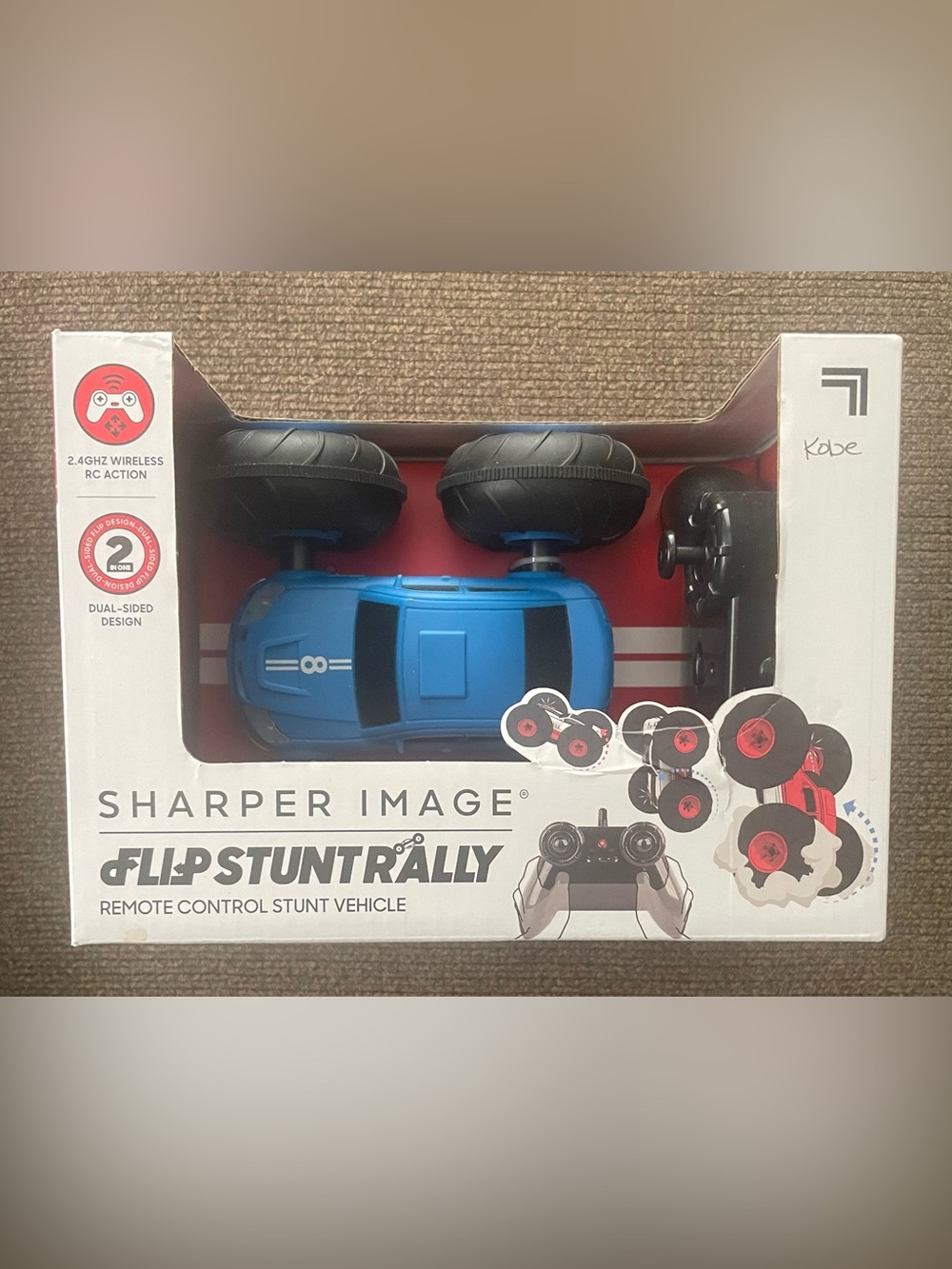 NEW Sharper Image Flip Stunt Rally Blue Remote Control Stunt Vehicle